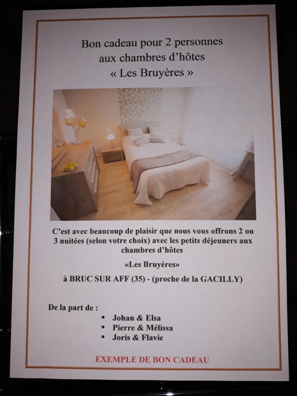 Chambre D'Hotes Les Bruyeres Bruc-sur-Aff Kültér fotó